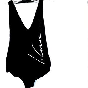 NWOT K.DUPONT Black Cotton Bodysuit